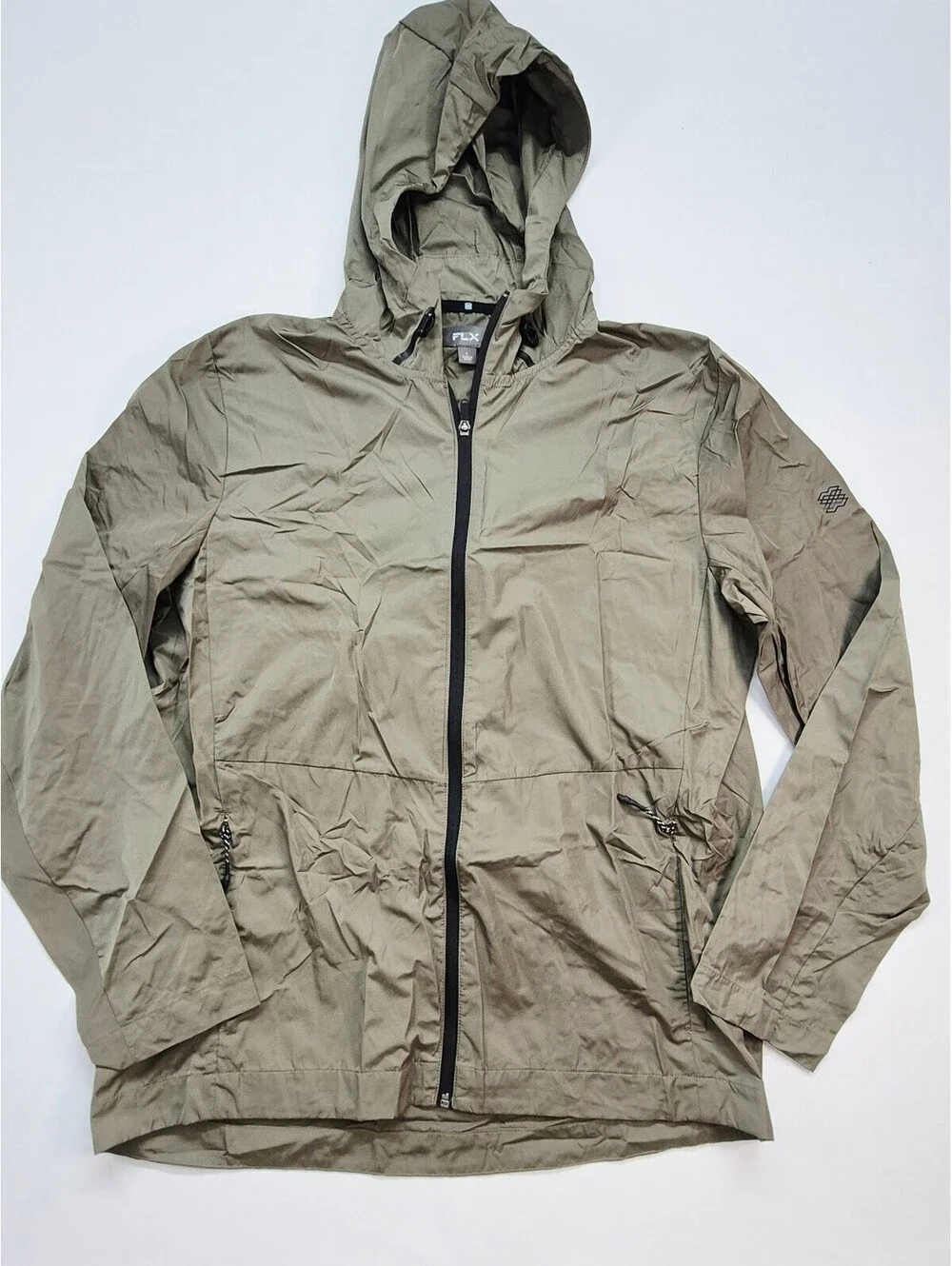 FLX Men's Large Wind/ Rain Resistant Golf Pullover Jacket NWT